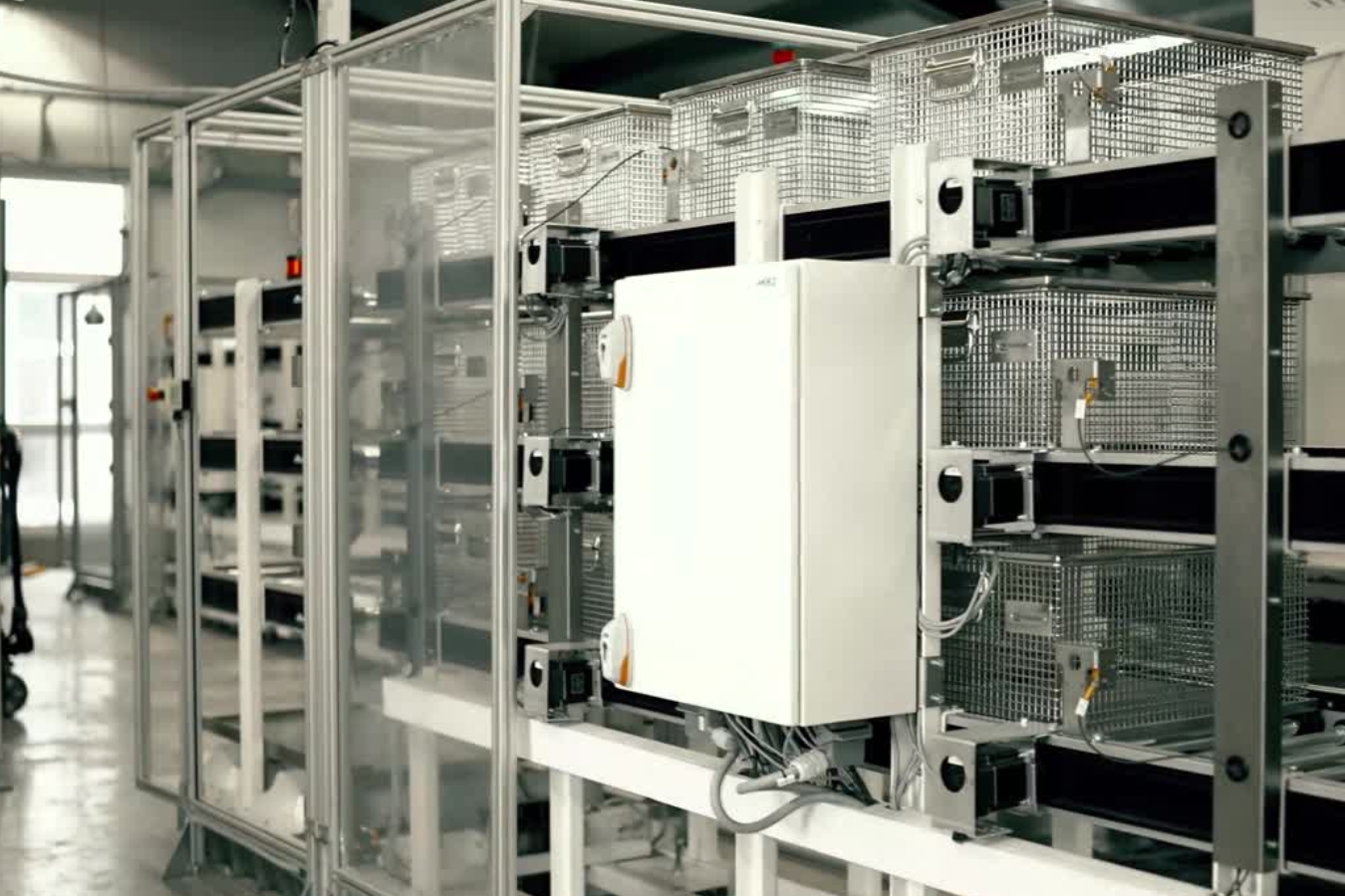 Vollautomatisiertes Korbhandling